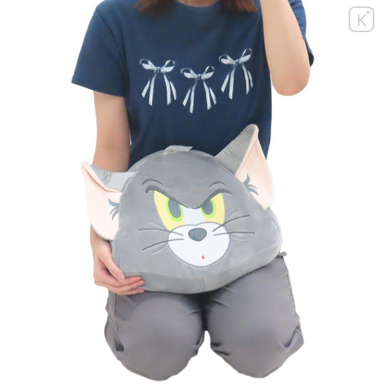 Japan Tom and Jerry Die-cut Cushion - Tom Face - 3