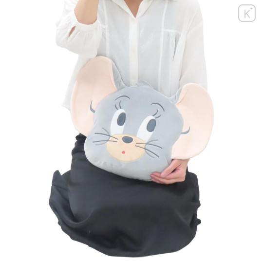 Japan Tom and Jerry Die-cut Cushion - Tuffy Face - 3