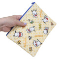 Japan Sanrio Quilted Cosmetic Pouch - Pochacco : Light Yellow - 2
