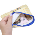 Japan Sanrio Quilted Cosmetic Pouch - Pochacco : Light Yellow - 3