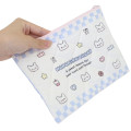 Japan Sanrio Quilted Cosmetic Pouch - Hanamaruobake : Sweet Reward Blue - 2
