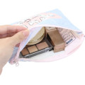 Japan Sanrio Quilted Cosmetic Pouch - Hanamaruobake : Sweet Reward Blue - 3