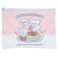 Japan Sanrio Quilted Cosmetic Pouch - Hanamaruobake : Sweet Reward Pancake - 1