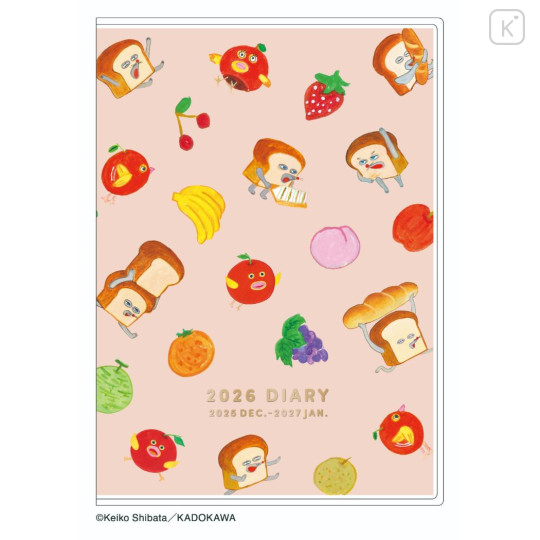 Japan Bread Thief B6 Monthly Schedule Book - Fruit 2026 - 1