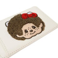 Japan Monchhichi × Sanrio Pass Case Card Holder & Reel - Ivory - 4