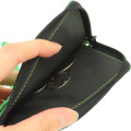 Japan Peanuts Pass Case Card Holder & Coin Case & Reel - Snoopy : Green - 3