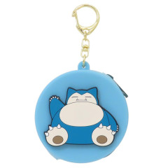 Japan Pokemon Silicone Mini Pouch Keychain - Snorlax : 3D Mascot