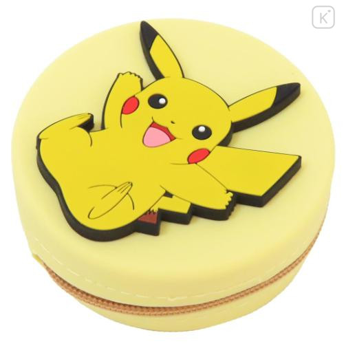 Japan Pokemon Silicone Mini Pouch Keychain - Pikachu : 3D Mascot - 4