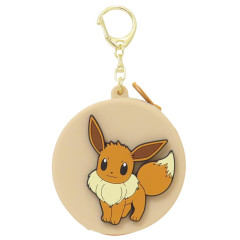 Japan Pokemon Silicone Mini Pouch Keychain - Eevee : 3D Mascot