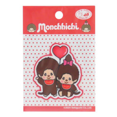 Japan Monchhichi Versatile Iron-On and Sticker Patch - Heart Balloon