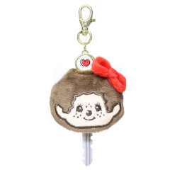 Japan Monchhichi × Sanrio Key Case with Reel - Hello Kitty