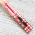 Japan Monchhichi Bamboo Chopsticks 21cm - Red Gingham - 2