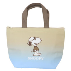 Japan Peanuts Insulated Cooler Lunch Bag - Snoopy : Joe Cool Beige Blue