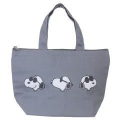 Japan Peanuts Insulated Cooler Lunch Bag - Snoopy : Joe Cool Grey