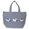 Japan Peanuts Insulated Cooler Lunch Bag - Snoopy : Joe Cool Grey - 1