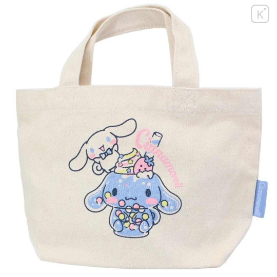 Japan Sanrio Mini Tote Bag - Cinnamoroll : Fancy Cream Soda - 1
