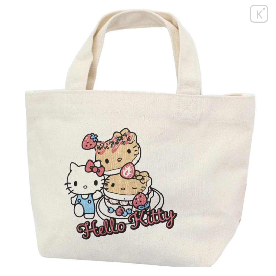 Japan Sanrio Mini Tote Bag - Hello Kitty : Fancy Pancake - 1