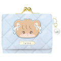 Japan Mikko Illustrations Gamaguchi Compact Wallet - Latte Light Blue - 1