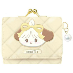 Japan Mikko Illustrations Gamaguchi Compact Wallet - Souffle Light Yellow