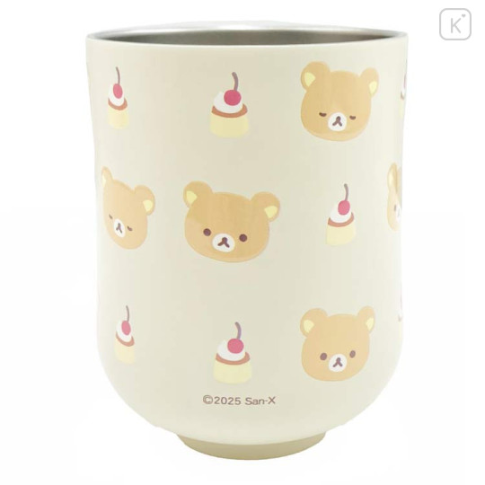 Japan San-X Insulated Stainless Steel Tumbler Cup - Rilakkuma : Food Pudding - 2