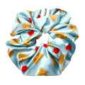 Japan San-X Hair Scrunchie - Chairoikoguma : Food Blue - 1