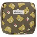 Japan San-X Vertical Cosmetic Pouch - Rilakkuma : Food Pudding - 1