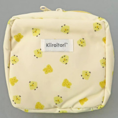 Japan San-X Vertical Cosmetic Pouch - Kiiroitori : Food Cheese