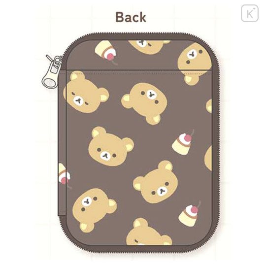 Japan San-X Passport Holder Multi Accessory Case - Rilakkuma : Food Pudding - 2