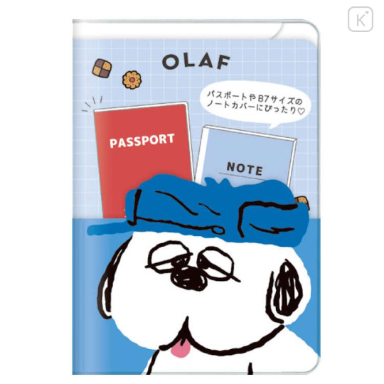 Japan Peanuts B7 Multi Case Passport Cover - Snoopy : Brother Olaf - 1