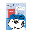 Japan Peanuts B7 Multi Case Passport Cover - Snoopy : Brother Olaf Blue - 1