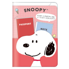 Japan Peanuts B7 Multi Case Passport Cover - Snoopy : Red
