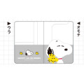 Japan Peanuts Passport Case B7 Book Cover - Snoopy & Woodstock : Grey - 2