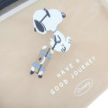 Japan Peanuts Flat Mesh Pouch - Snoopy : Have A Good Journey Joe Cool - 4