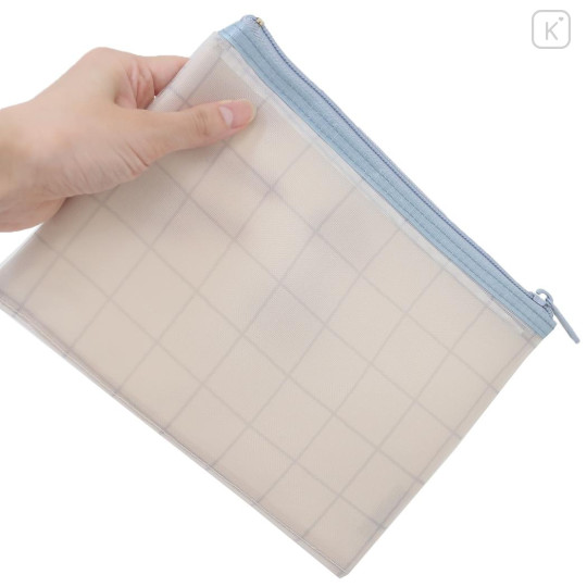 Japan Peanuts Flat Mesh Pouch - Snoopy : Have A Good Journey - 2