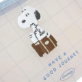 Japan Peanuts Flat Mesh Pouch - Snoopy : Have A Good Journey - 4