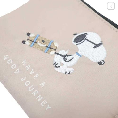 Japan Peanuts Compact Wallet - Snoopy : Have A Good Journey Joe Cool - 4