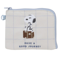 Japan Peanuts Compact Wallet - Snoopy : Have A Good Journey