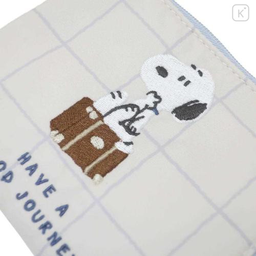 Japan Peanuts Compact Wallet - Snoopy : Have A Good Journey - 4