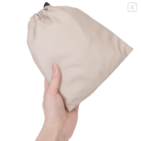 Japan Peanuts Embroidered Drawstring Bag - Snoopy : Have A Good Journey Joe Cool - 2