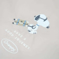 Japan Peanuts Embroidered Drawstring Bag - Snoopy : Have A Good Journey Joe Cool - 3