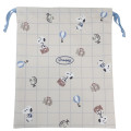 Japan Peanuts Drawstring Bag (L) - Snoopy : Have A Good Journey - 1