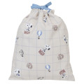 Japan Peanuts Drawstring Bag (L) - Snoopy : Have A Good Journey - 2
