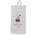 Japan Peanuts Glasses Case with Carabiner - Snoopy : Have A Good Journey - 1