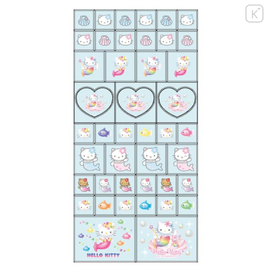 Japan Sanrio Tile Sticker - Hello Kitty : Mermaid - 1