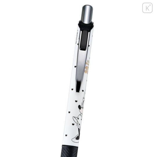 Japan Disney Store EnerGel Gel Pen - Minnie : Heart Black White - 2