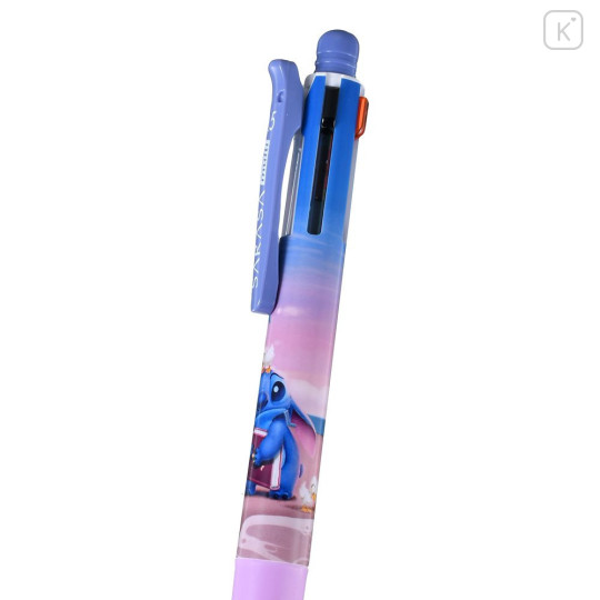 Japan Disney Sarasa Multi 4+1 Gel Pen & Mechanical Pencil - Stitch : Sunset - 3