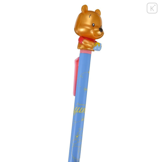 Japan Disney Action Mascot Ballpoint Pen - Pooh : Watery Eyes Metallic - 2
