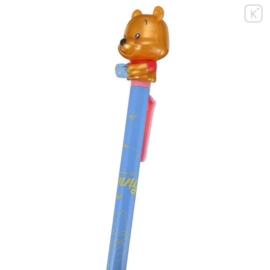 Japan Disney Action Mascot Ballpoint Pen - Pooh : Watery Eyes Metallic - 4