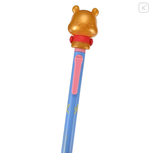 Japan Disney Store Action Mascot Ballpoint Pen - Pooh : Watery Eyes Metallic - 6