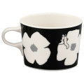 Japan Moomin Ceramic Mug - Hattifatteners : Flower Black White - 3